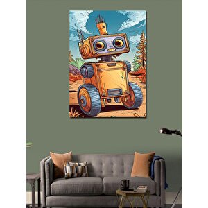 Kanvas Tablo Sevimli Robot 70x100 cm