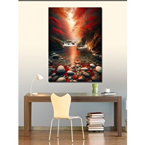Kanvas Tablo Ormandaki  Dere 50x70 cm
