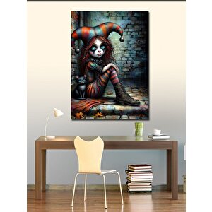 Kanvas Tablo Palyaço Joker 100x140 cm