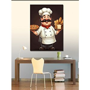 Kanvas Tablo Pizza Şefi 100x140 cm