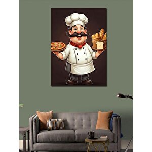 Kanvas Tablo Pizza Şefi 100x140 cm