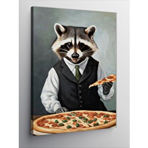 Kanvas Tablo Pizza Rakunu 70x100 cm