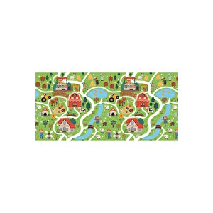 Ps 910 - Renkli Çiftlik Temalı Çocuk Odası Poster Duvar Kağıdı 250x260 cm