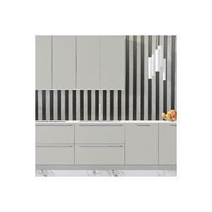 Sf 608 Gümüş Renkli Lambri Desenli Ahşap Görünümlü Yapışkanlı Folyo 53x100 cm