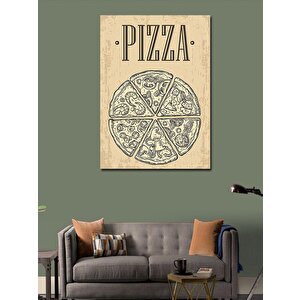 Kanvas Tablo Pizza Temalı 50x70 cm