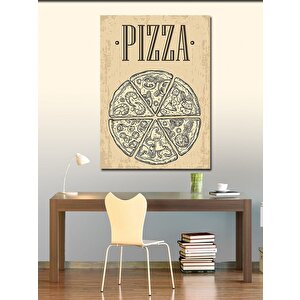 Kanvas Tablo Pizza Temalı 100x140 cm