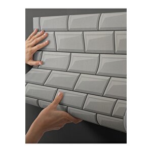 Sf 617 Koyu Gri Renkli Fayans Desenli Mutfak Tezgah Arası Yapışkanlı Folyo 53x530 cm