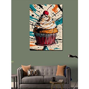 Kanvas Tablo Patlayan Sevimli Kız Çocuğu 50x70 cm