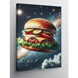 Kanvas Tablo Uzay Burger 50x70 cm
