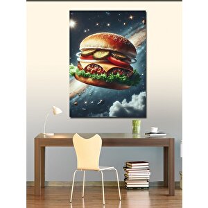 Kanvas Tablo Uzay Burger 50x70 cm