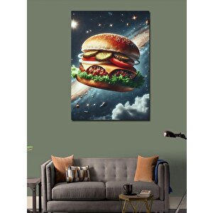 Kanvas Tablo Uzay Burger 50x70 cm