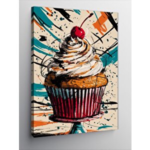 Kanvas Tablo Patlayan Sevimli Kız Çocuğu 100x140 cm