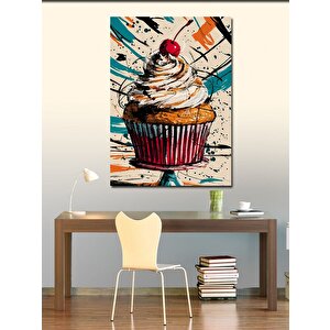 Kanvas Tablo Patlayan Sevimli Kız Çocuğu 100x140 cm