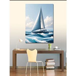 Kanvas Tablo Yelkenli Tekne 100x140 cm