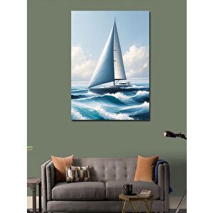 Kanvas Tablo Yelkenli Tekne 100x140 cm