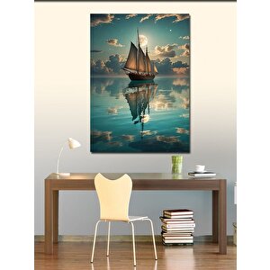 Kanvas Tablo Yelkenli Tekne 100x140 cm