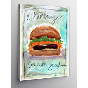 Kanvas Tablo Hamburger Temalı 70x100 cm