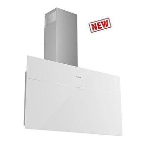 3364 Link Flat Beyaz Cam Duvar Tipi Davlumbaz 60cm