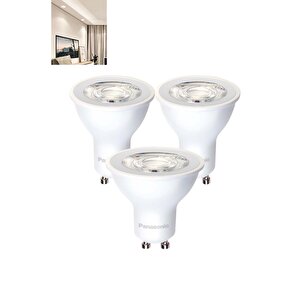 4w (50w) Led Spot Ampul Gün Işığı 4000k - 3 Adet Çanak Lamba - Avize Ampulu