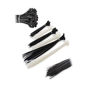 Şahnet 2,5*150  Kablo Bağı Beyaz - Cırt Kelepçe - Klips (100 Adet)