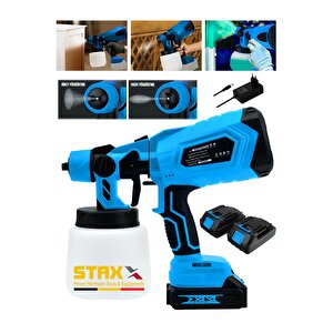 Stx9900 Yüksek Basınçlı Boya Ilaç Dezenfektan Püskürtme Makinesi Şarjlı Akülü Sprey Boya Tabancası
