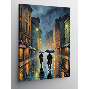 Kanvas Tablo Yağmurlu Sokak 50x70 cm