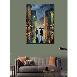 Kanvas Tablo Yağmurlu Sokak 70x100 cm