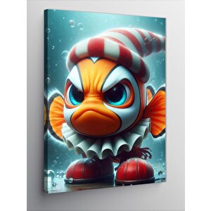 Kanvas Tablo Kızgın Balık 70x100 cm