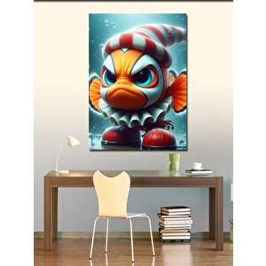 Kanvas Tablo Kızgın Balık 70x100 cm