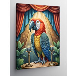 Kanvas Tablo Papağan Konuşmacı 50x70 cm