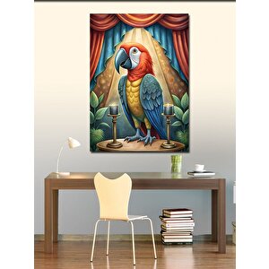 Kanvas Tablo Papağan Konuşmacı 50x70 cm