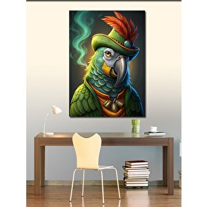Kanvas Tablo Papağan Şapka 70x100 cm