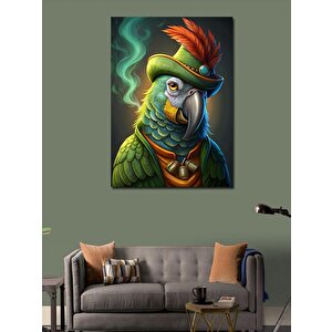 Kanvas Tablo Papağan Şapka 70x100 cm