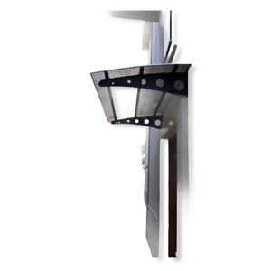 Metal Taşıyıcılı Kapı Üstü Pratik Sundurma 140x120 Md1