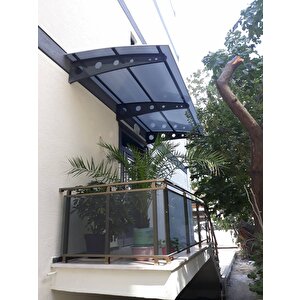 Metal Taşıyıcılı Kapı Üstü Pratik Sundurma 290x120 Cm Md1