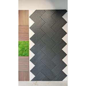 Akustik Duvar Paneli / 30x60 Cm / Antrasit / 1 Adet