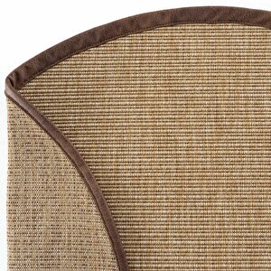 Madrid M310 Hav Toz Vermez Silinebilir Hasır Dokulu İnce Düğüm İthal Yuvarlak Sisal Halı 80x80 cm
