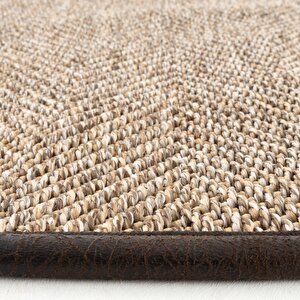 Cool Halı Boston M360 Hav Toz Vermez Hasır Dokulu Balıksırtı Desenli İthal Yuvarlak Sisal Halı