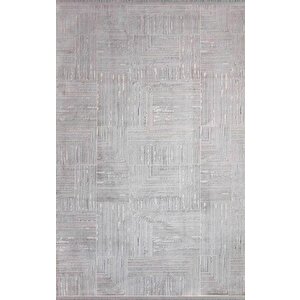 Halı Lizbon 1076 Açık Gri Serisi Salon Oturma Yatak Odası Halısı 160x230 cm