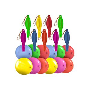 25 Pcs Rgb Punch Balloon 25 Adet Yüksek Kali̇te Lasti̇kli̇ Balon Punch 45 Cm Balon Baskili İtalyan Mali