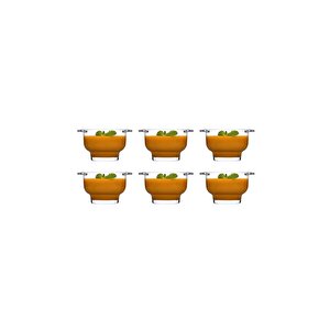 Çorba Sütlaç Pudding Kasesi - Cam Sunum Kase 6 Lı 530041