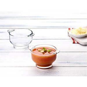 Paşabahçe Çorba Sütlaç Pudding Kasesi - Cam Sunum Kase 2 Li 530041