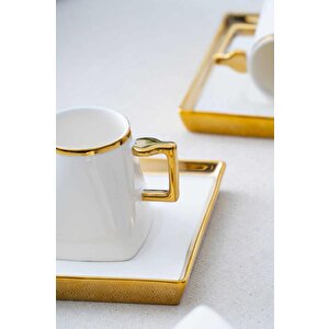 Hxf-05906 Nova Beyaz 6lı Kahve Fincanı Takımı
