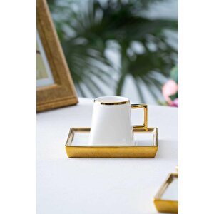Hxf-05906 Nova Beyaz 6lı Kahve Fincanı Takımı