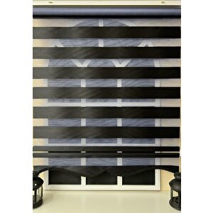 Zebra Stor Perde Siyah Etek Dilimli Stb-400-v15 180x260 cm