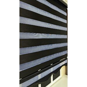 Zebra Stor Perde Siyah Etek Dilimli Stb-400-v15 180x260 cm