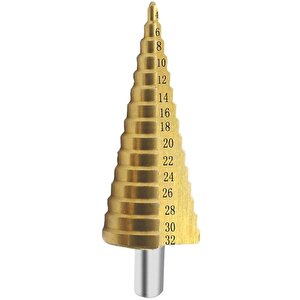 Kademeli Matkap Ucu Metal Sac Delme 4-32 Mm Titan