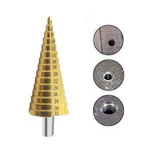 Kademeli Matkap Ucu Metal Sac Delme 4-32 Mm