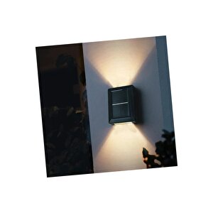 4 Adet Güneş Enerjili Led Su Geçirmez Modern Solar Aplik Işık Duvar Aydınlatması