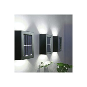 3 Adet Modern  Ledli Solar Çift Taraflı Aplik Güneş Enerjili Duvar Aydınlatma Lambası (gün Işığı)